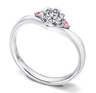 婚約指輪　ピンクダイヤ